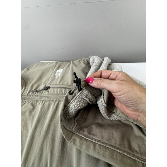 North Face Denali Fleece Jacket XXL Ivory Khaki Neutral Outdoor Cozycore Cabin - Picture 12 of 16